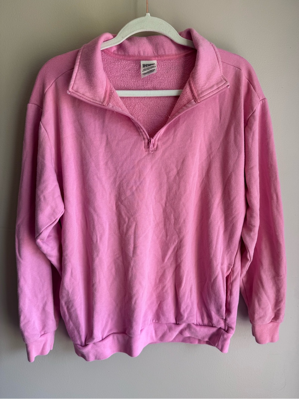 PINK Victorias Secret Fleece Pullover And Shorts Set Pink Lounge Outfit S M - Picture 4 of 16